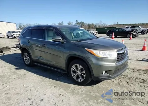 2014 Toyota Highlander Xle from USA, damaged, VIN 5TDKKRFH7ES020030